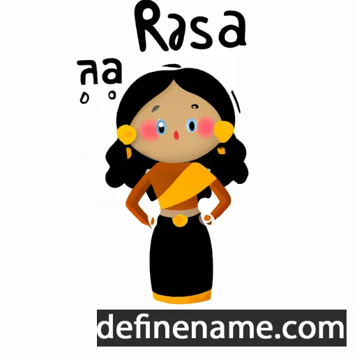 cartoon of the name Rasri