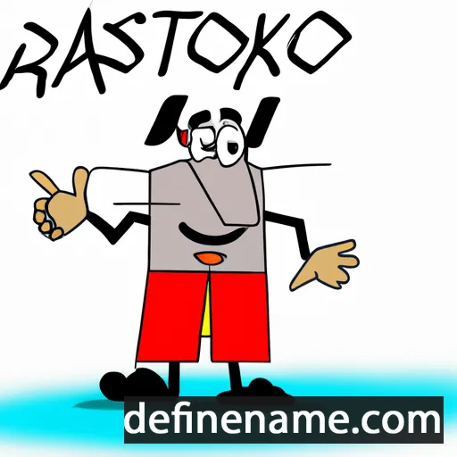 cartoon of the name Rastko