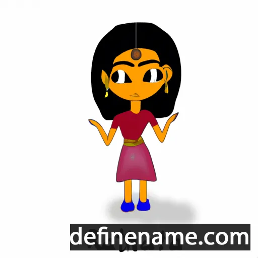 cartoon of the name Rathana