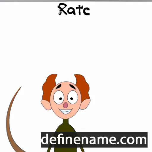 cartoon of the name Rathe