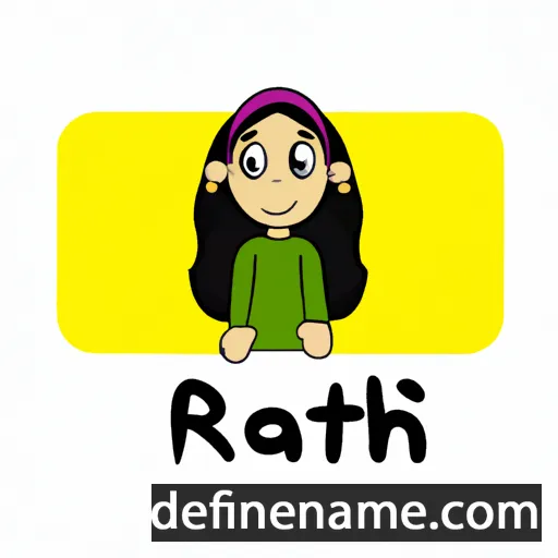 cartoon of the name Ratih