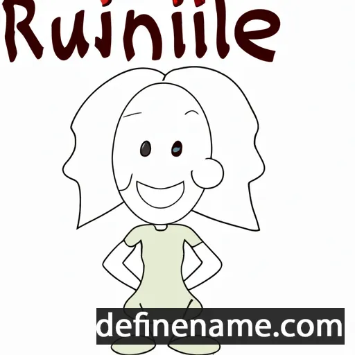 cartoon of the name Rauline