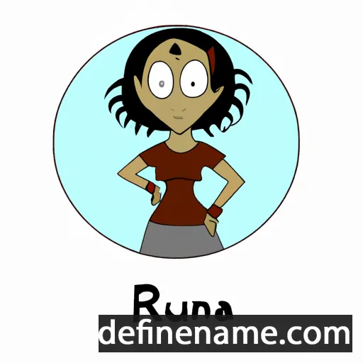 cartoon of the name Rauna