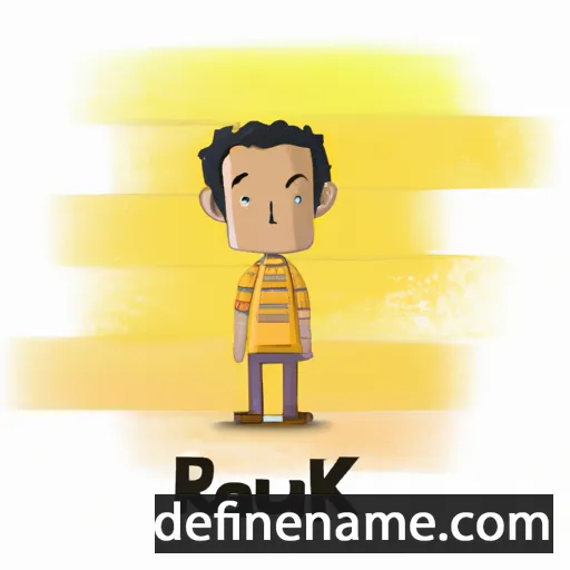 cartoon of the name Raunak