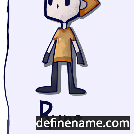 cartoon of the name Raune