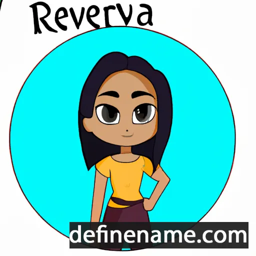 cartoon of the name Raveena