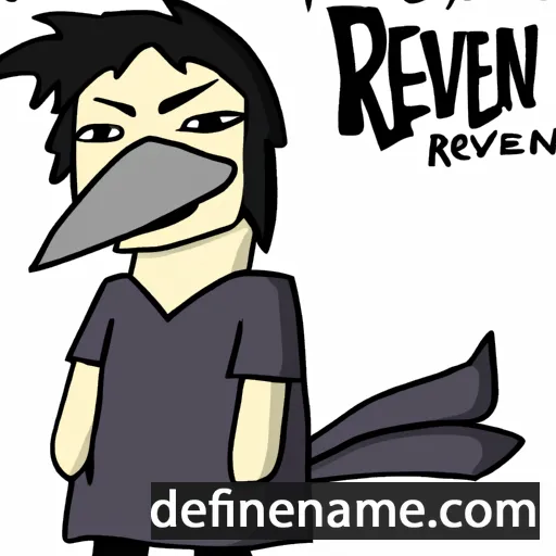 cartoon of the name Raven