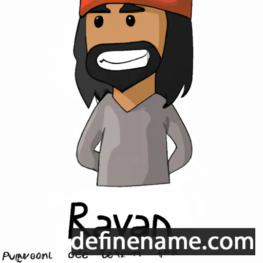 cartoon of the name Ravian