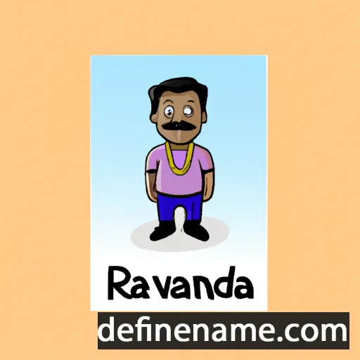 cartoon of the name Ravichandra