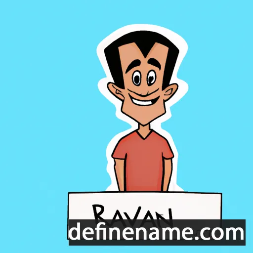 cartoon of the name Ravind