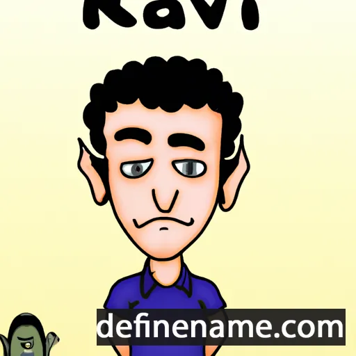 cartoon of the name Raviv