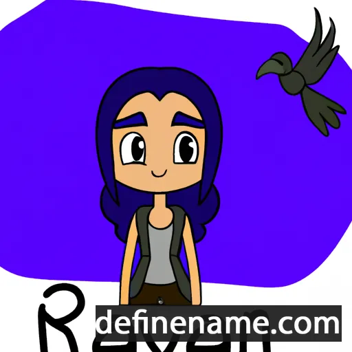 cartoon of the name Ravyn