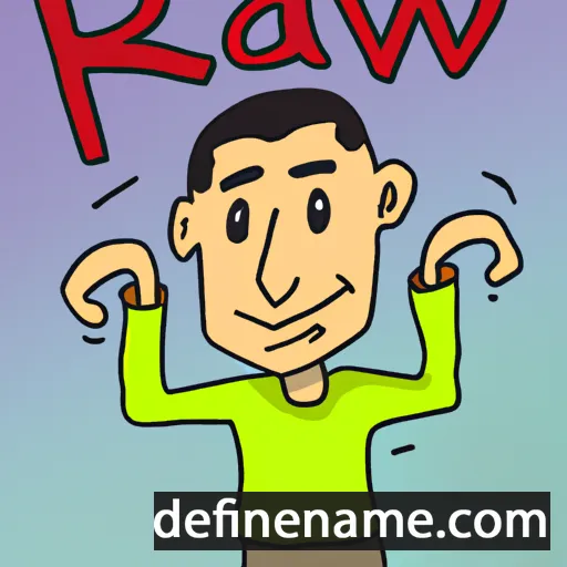 cartoon of the name Rawi