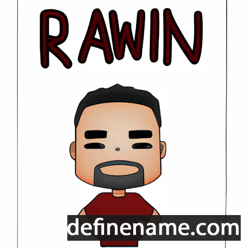 cartoon of the name Rawin