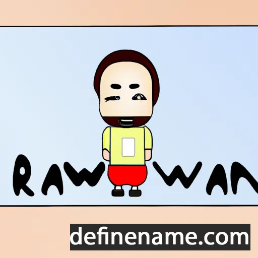 cartoon of the name Rawiwan