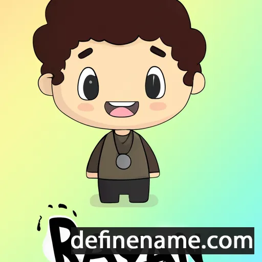 cartoon of the name Rayan