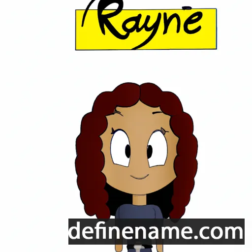 cartoon of the name Rayane