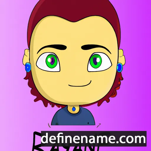 cartoon of the name Rayane