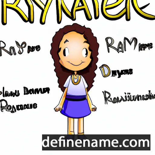 cartoon of the name Rayanne