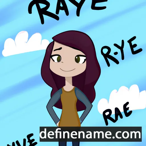 cartoon of the name Raye