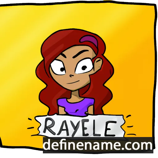 cartoon of the name Rayelle