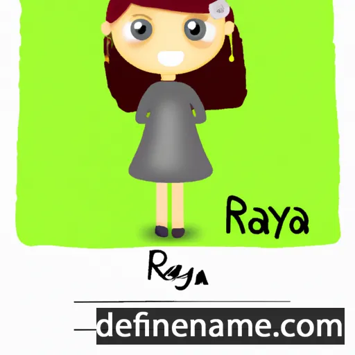 cartoon of the name Rayfa