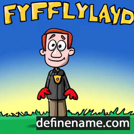 cartoon of the name Rayfield