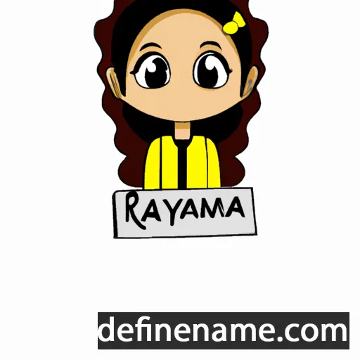 cartoon of the name Rayhanna