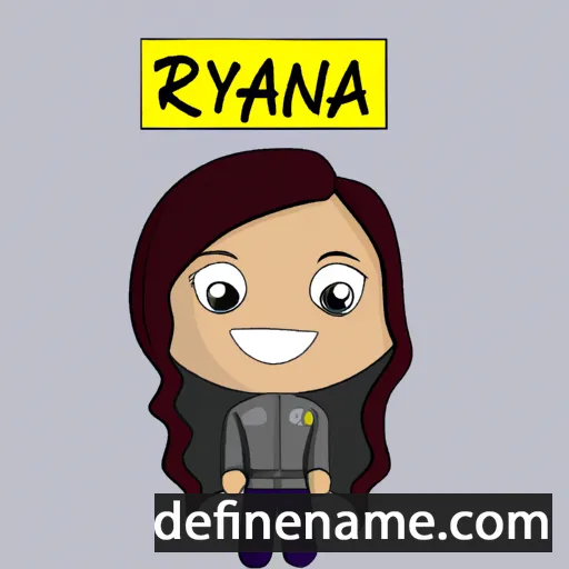 cartoon of the name Rayhona