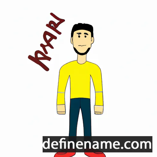 cartoon of the name Rayif