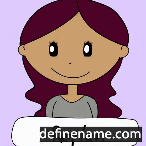 cartoon of the name Rayleen