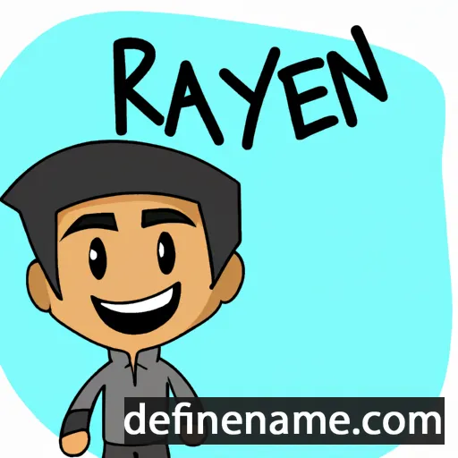 cartoon of the name Raylen