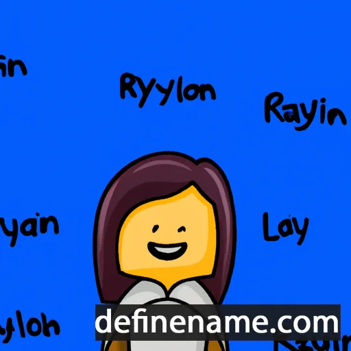 cartoon of the name Raylinn