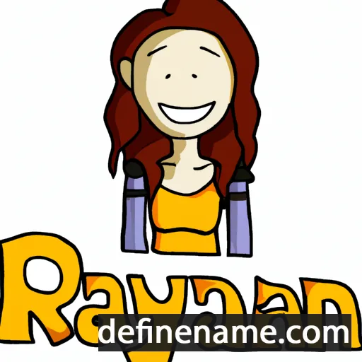 cartoon of the name Raylyn