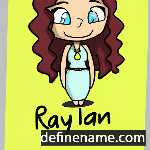 cartoon of the name Raylynn