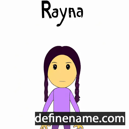 cartoon of the name Raynara