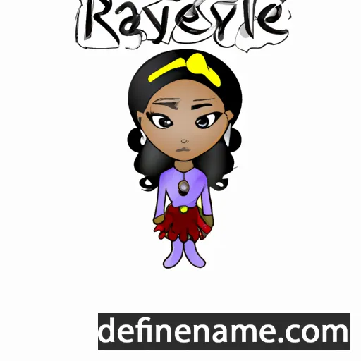 cartoon of the name Raynella