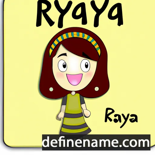 cartoon of the name Rayya