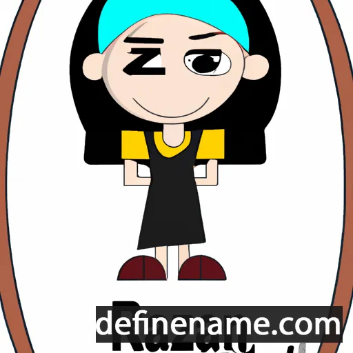 cartoon of the name Razan