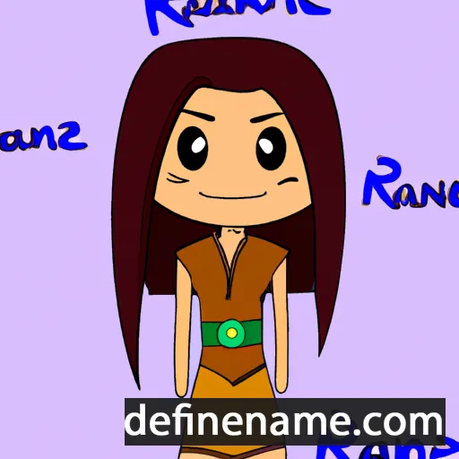 cartoon of the name Razane