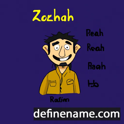 cartoon of the name Razhab