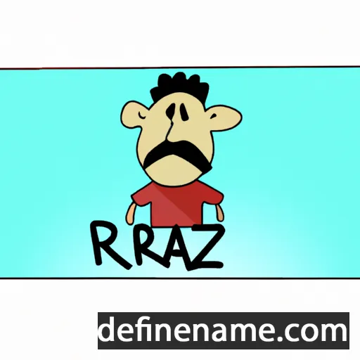 cartoon of the name Razi