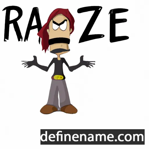 cartoon of the name Razie