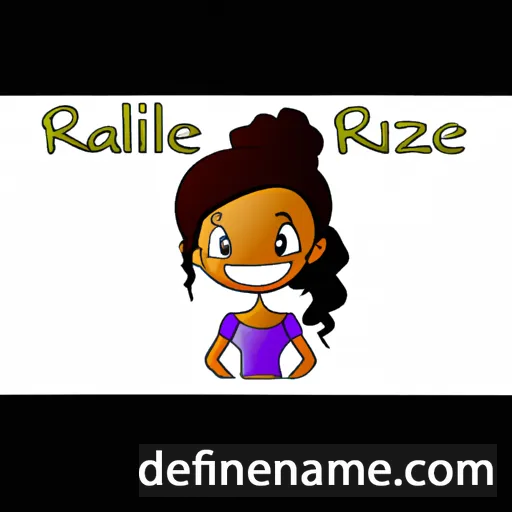 cartoon of the name Razielle