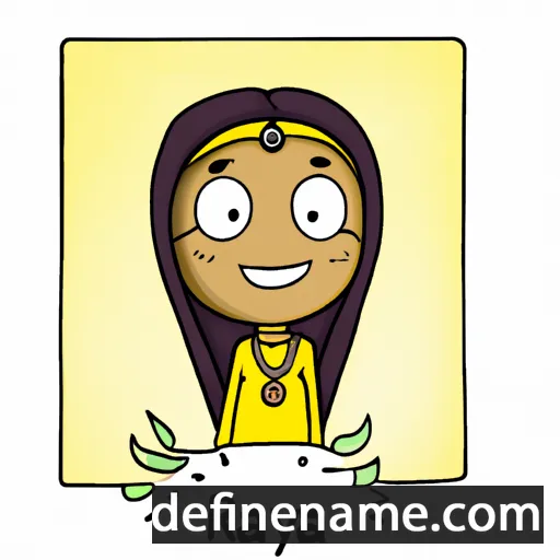 cartoon of the name Raziya