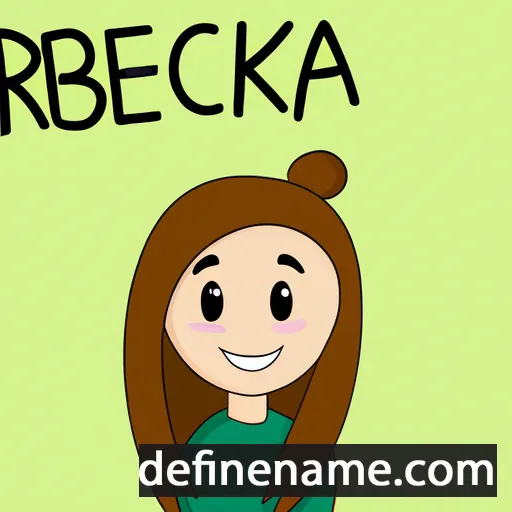 cartoon of the name Rébeka