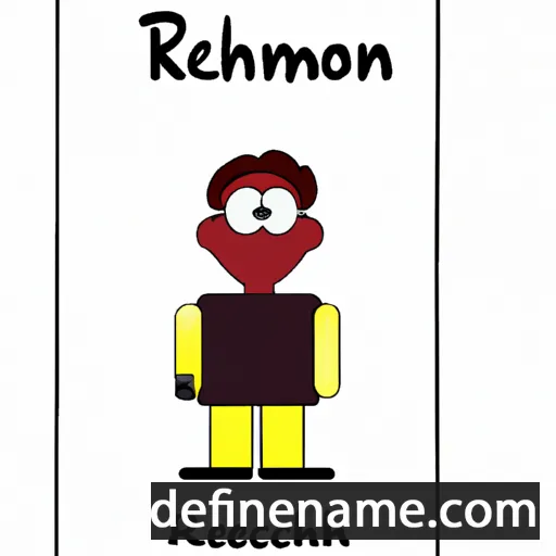 cartoon of the name Réchimond