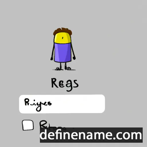 cartoon of the name Règis