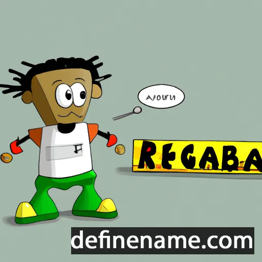 cartoon of the name Realeboga