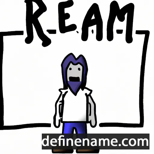 cartoon of the name Realm